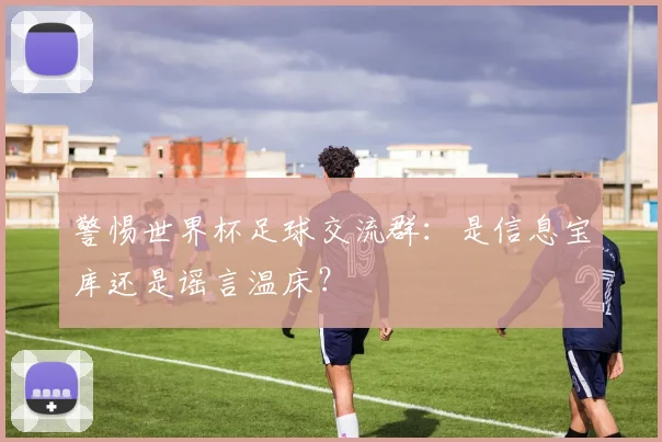 警惕世界杯足球交流群：是信息宝库还是谣言温床？