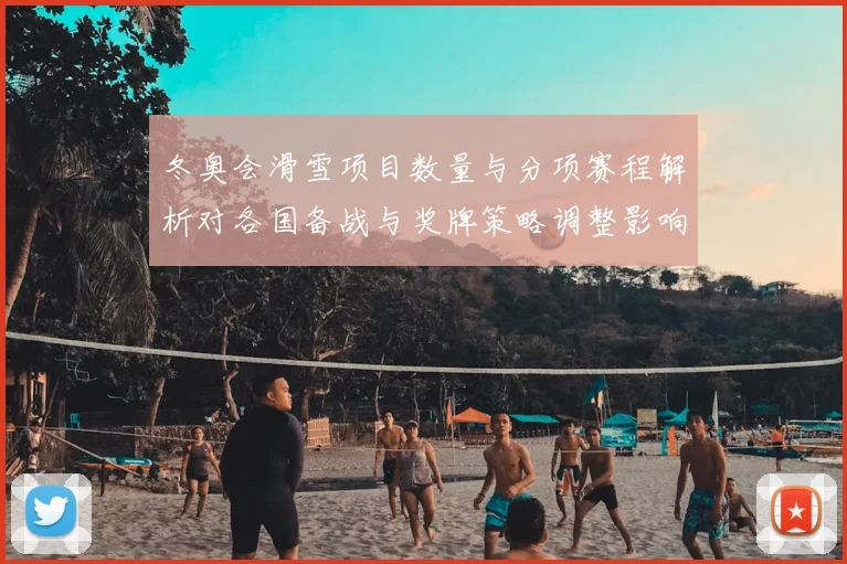 冬奥会滑雪项目数量与分项赛程解析对各国备战与奖牌策略调整影响